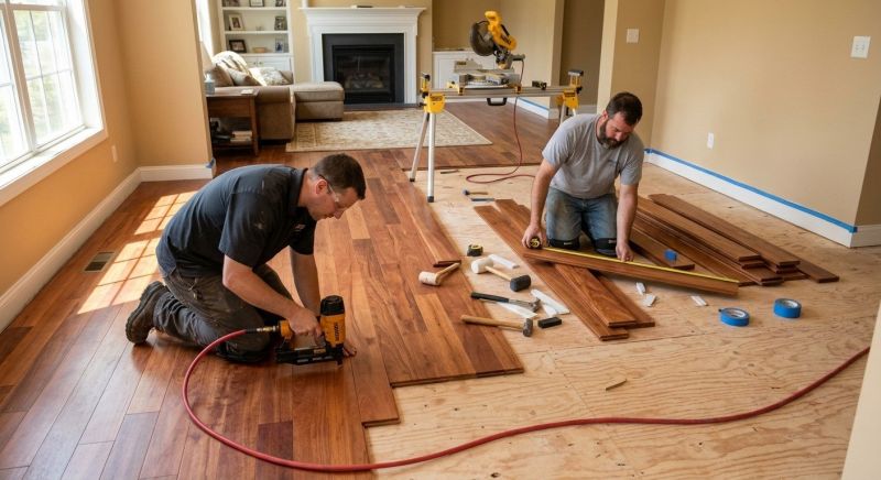 Cherry Floor Installation in Larimer County, CO