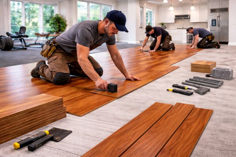 Cherry Floor Installation in Larimer County, CO