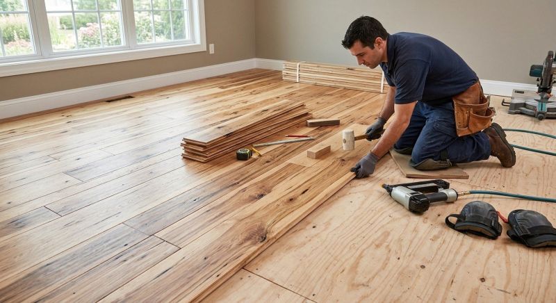 Hickory Floor Installation in Fort Collins, CO