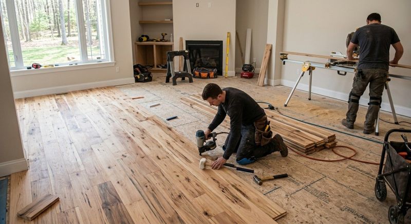 Hickory Floor Installation in Fort Collins, CO