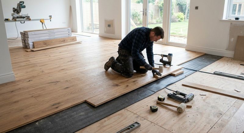 Oak Floor Installation in Evans, CO