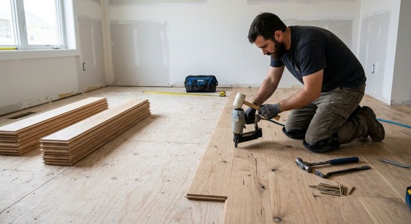Oak Floor Installation in Timnath, CO