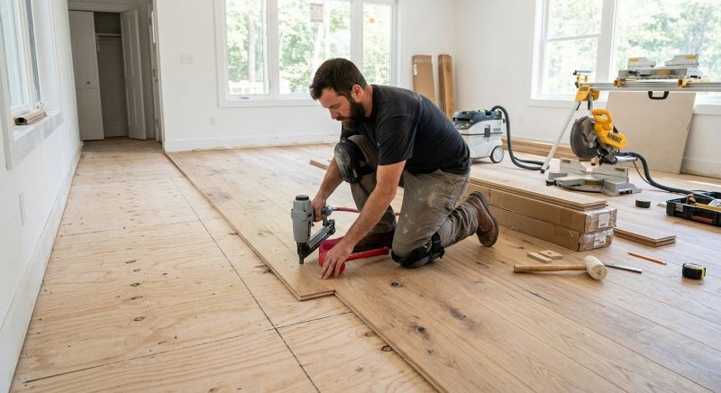 Oak Floor Installation in Timnath, CO