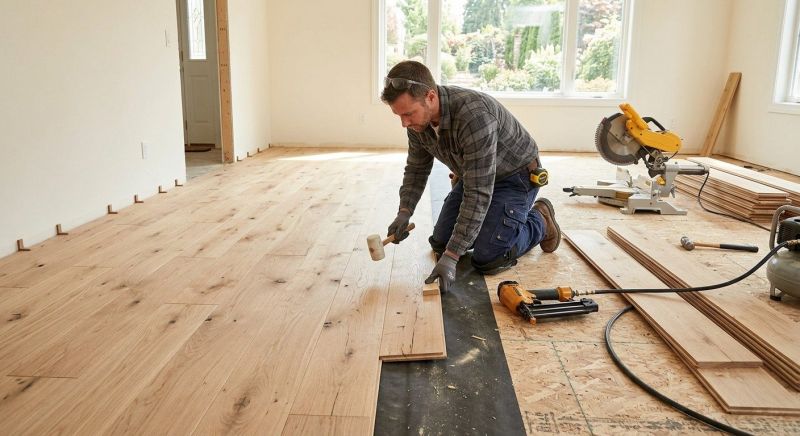 White Oak Floor Installation in Fort Collins, CO