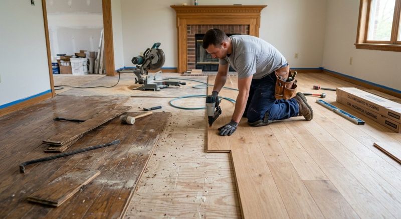 Wood Floor Replacement in Evans, CO